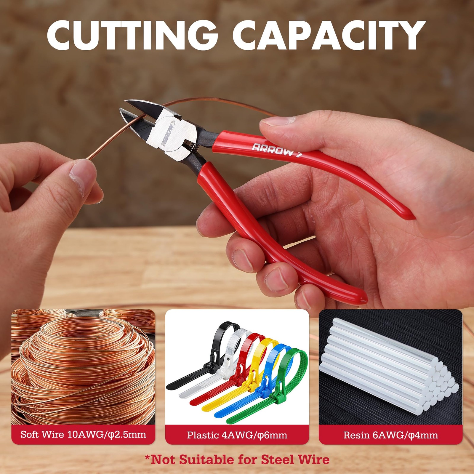 Arrow Fastener 6" Precision Wire Cutters