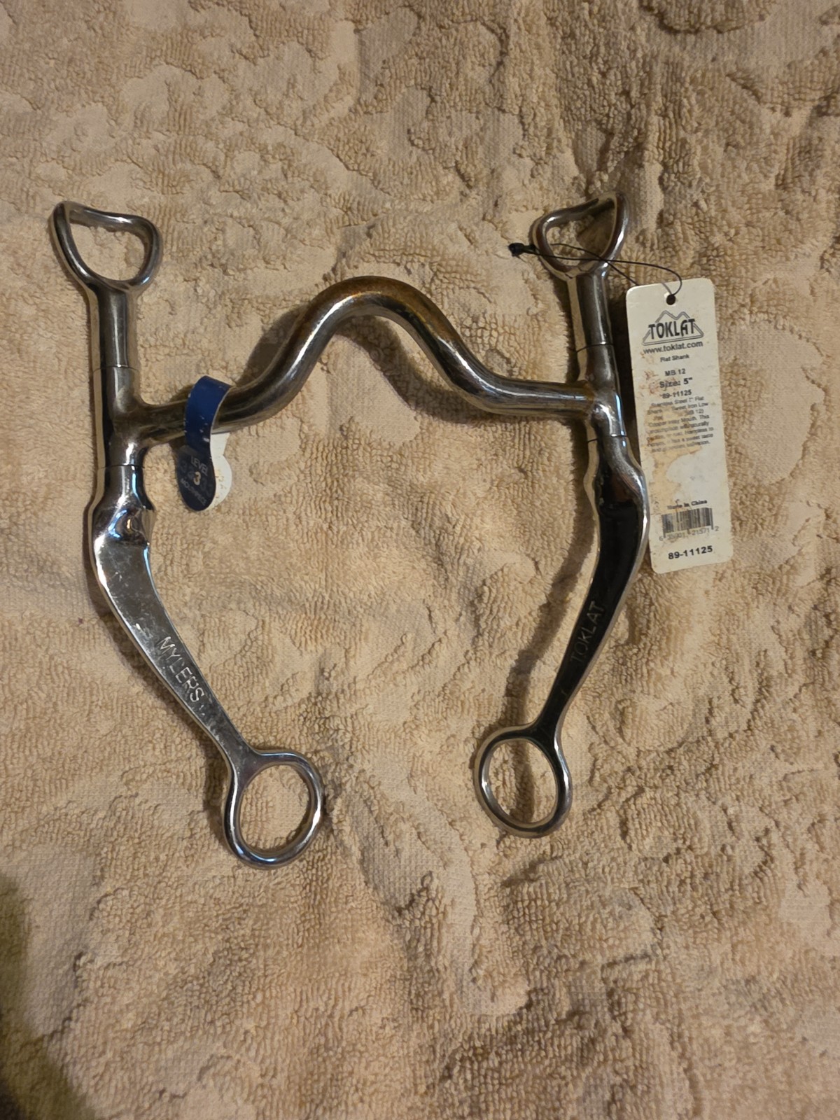 Myler Toklat Flat Shank Level 3 Western Bit 5 Inch Model 89-11125 NWT