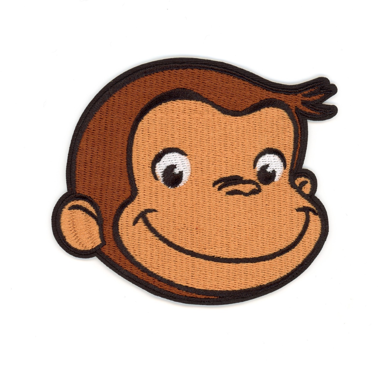 Curious George Patch – Classic Children's Character – Iron-On / Sew-On Badge