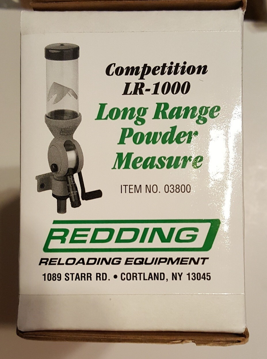 03800 REDDING LR-1000 LONG RANGE POWDER MEASURE - FREE SHIPPING - NEW!