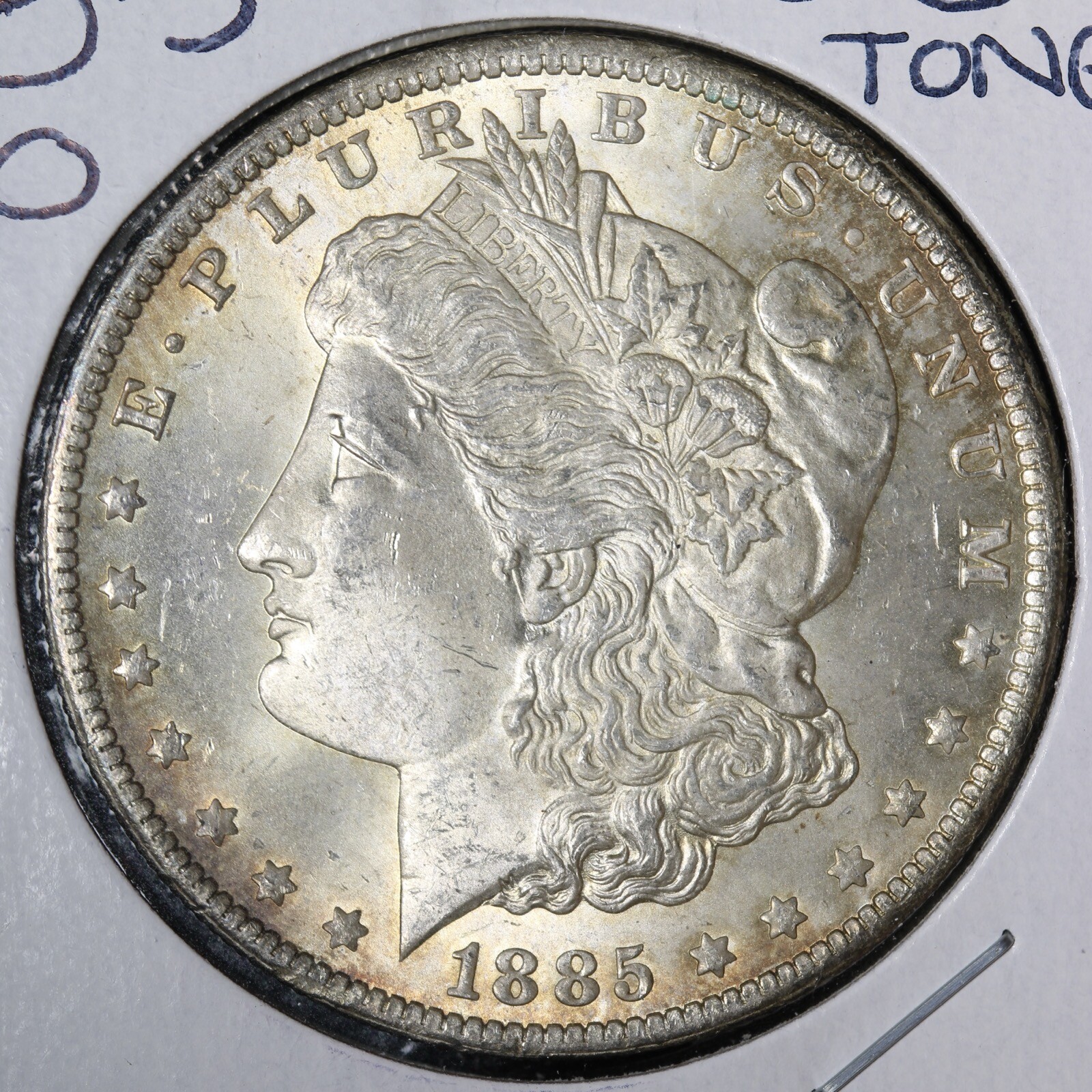 1885-O Morgan Silver Dollar BU *UNCIRCULATED* MS TONED E357 WMA