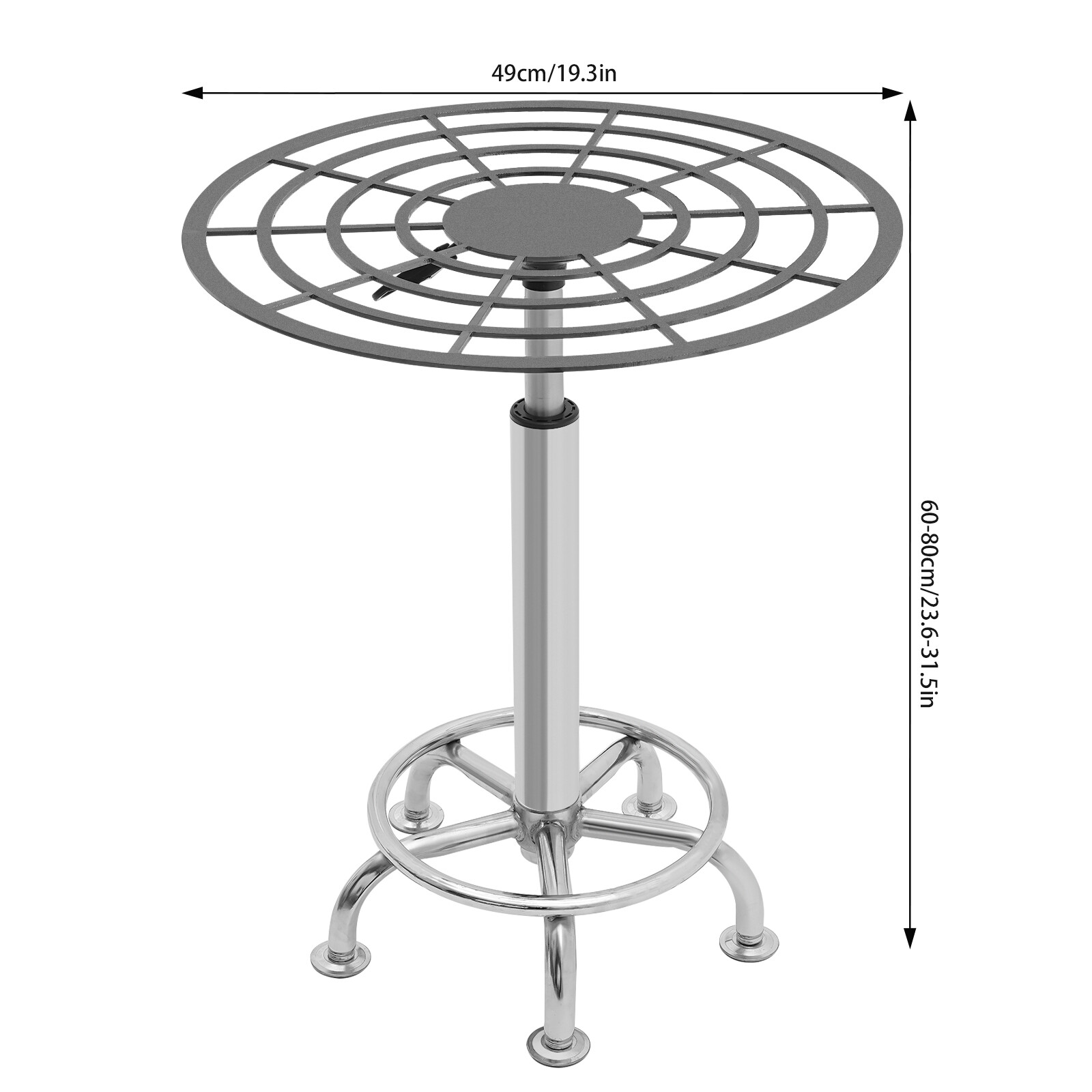 Spray Paint Rack Stable Rotating Paint Holder Lifting Spray Painting Table 80kg