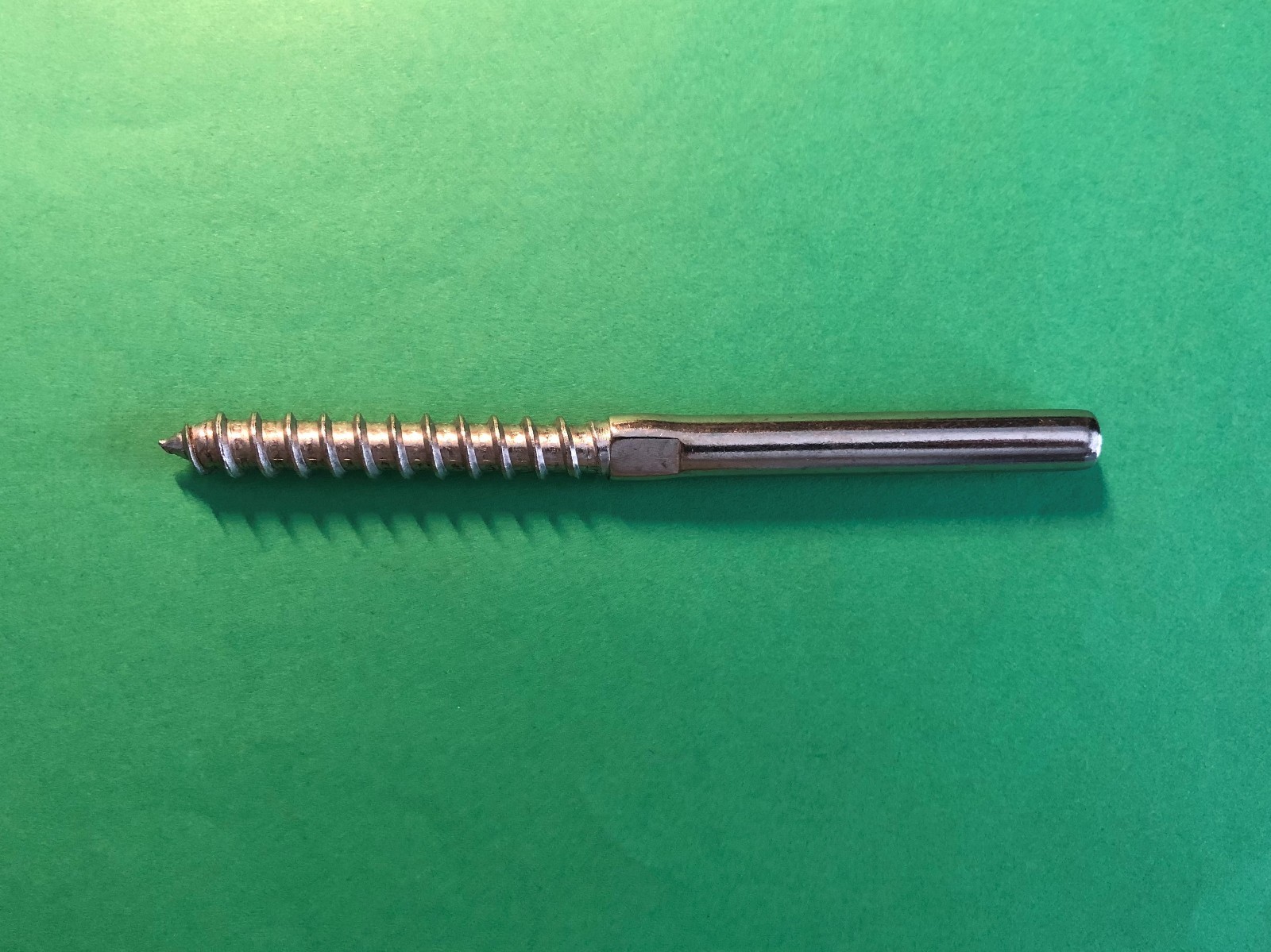 Stainless Steel 316 Lag Screw Swage Terminal Wood Screw Coach / 3/16" Wire (5mm)