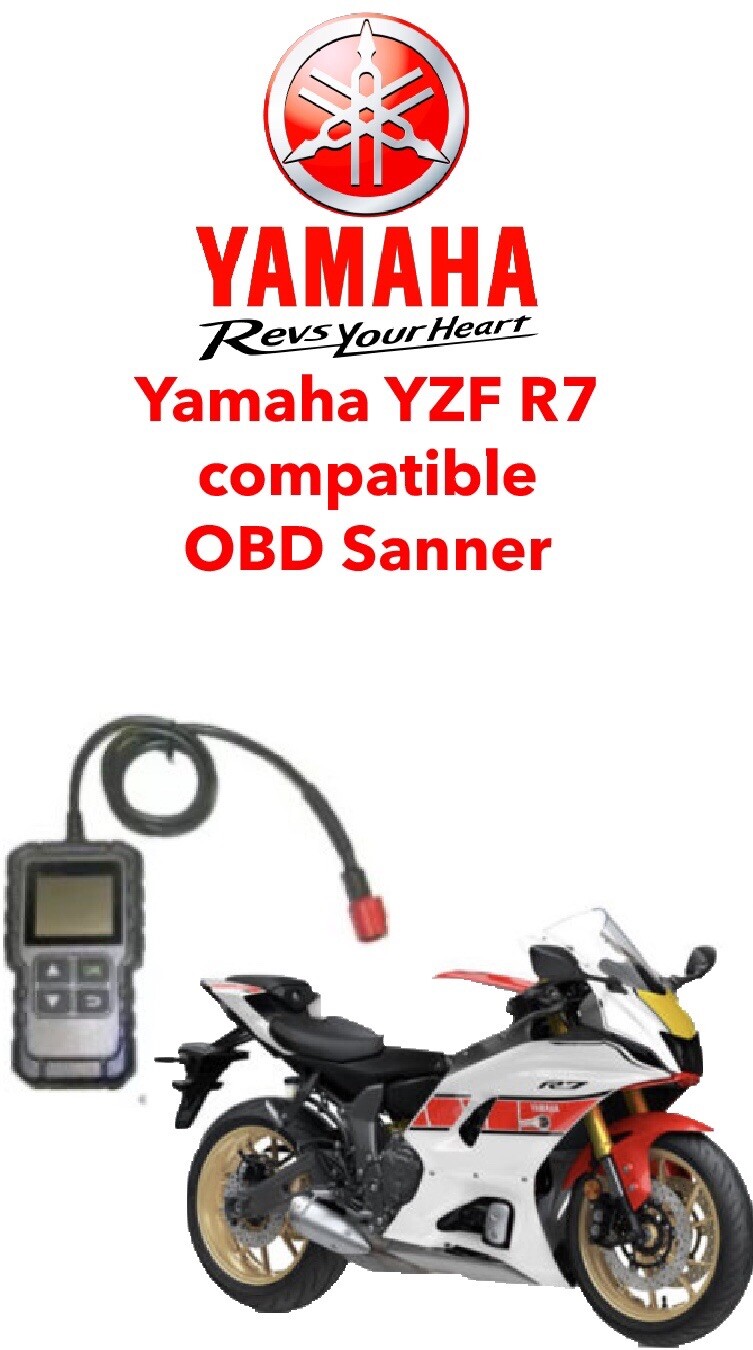 Yamaha  FI, OBD2 fault code scanner diagnostic tool YZF-R7 2022 Onwards