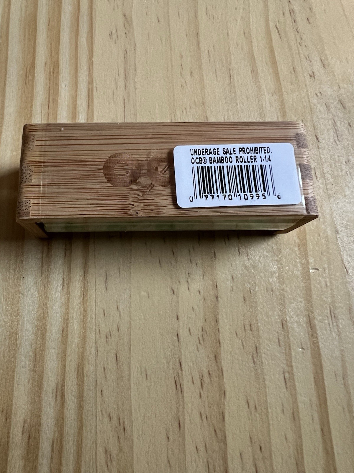1x OCB BAMBOO 1 1/4 (79mm) Cigarette Rolling Machine Roller