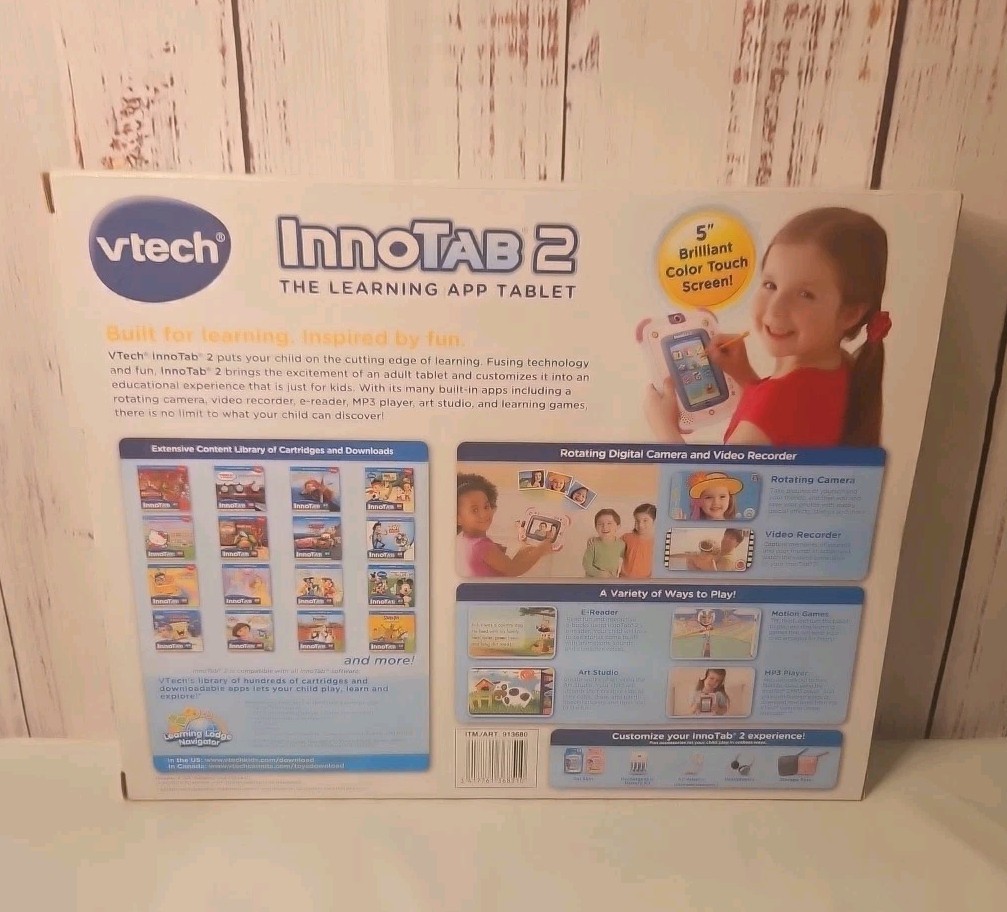 New VTech InnoTab 2 Learning Tablet Bundle w/3 Games