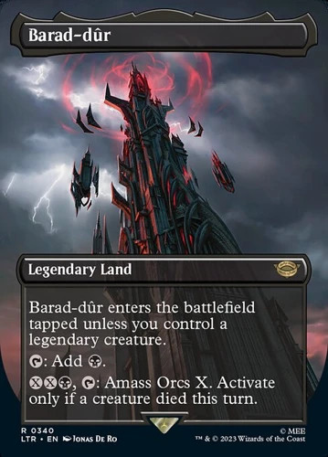 Barad-dûr (#340) - Extended Art LTR NM MTG