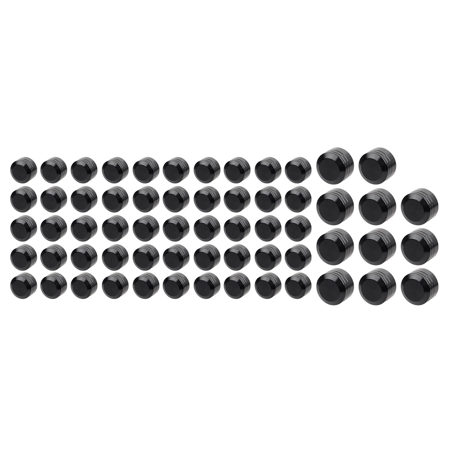 Black Engine Bolt Screw Cap Covers For Harley Softail Springer Fat Boy Breakout