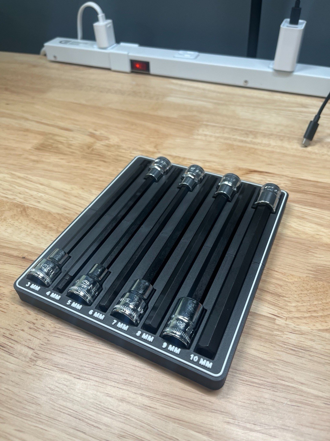 Harbor Freight Icon 3/8"Drive Long Hex Bit 8 Pc Holder 3d Printed