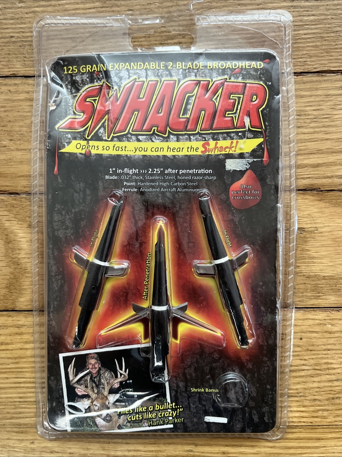 Swhacker 125 Grain Expandable 2-Blade Broadhead 3 Pack For Bows & Crossbows