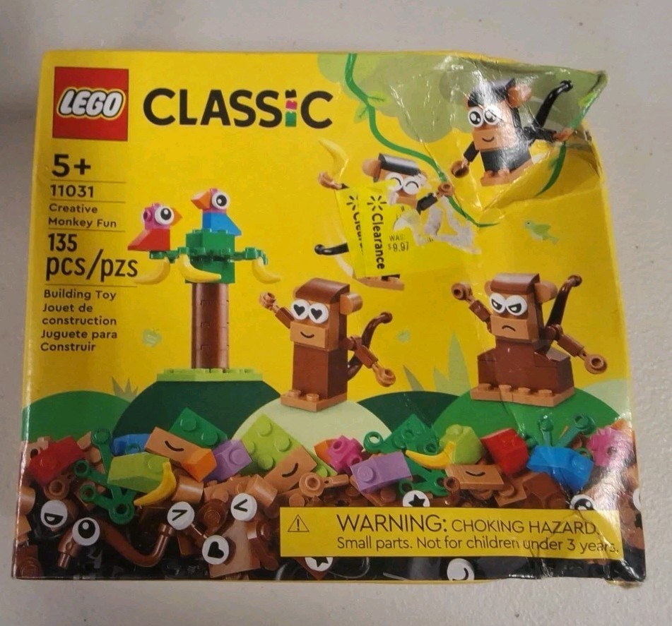 LEGO Classic #11031 Creative Monkey Fun NEW Factory Sealed Box Damage