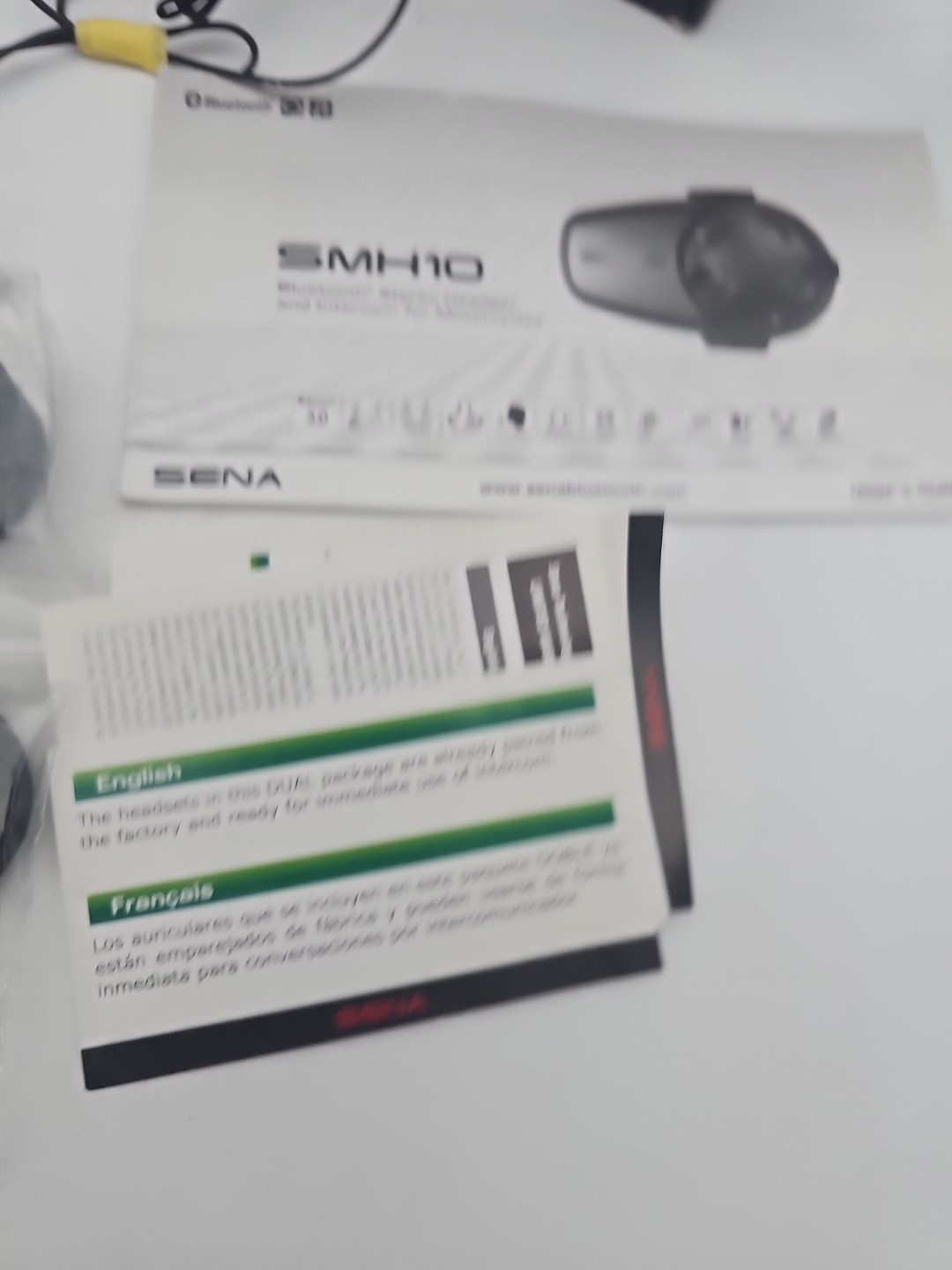 Sena SMH10 Dual Motorcycle Bluetooth Intercom Set Used