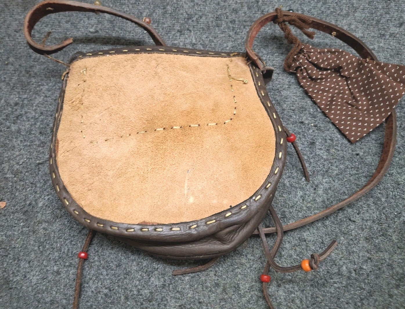 Suede Leather Possibles Bag