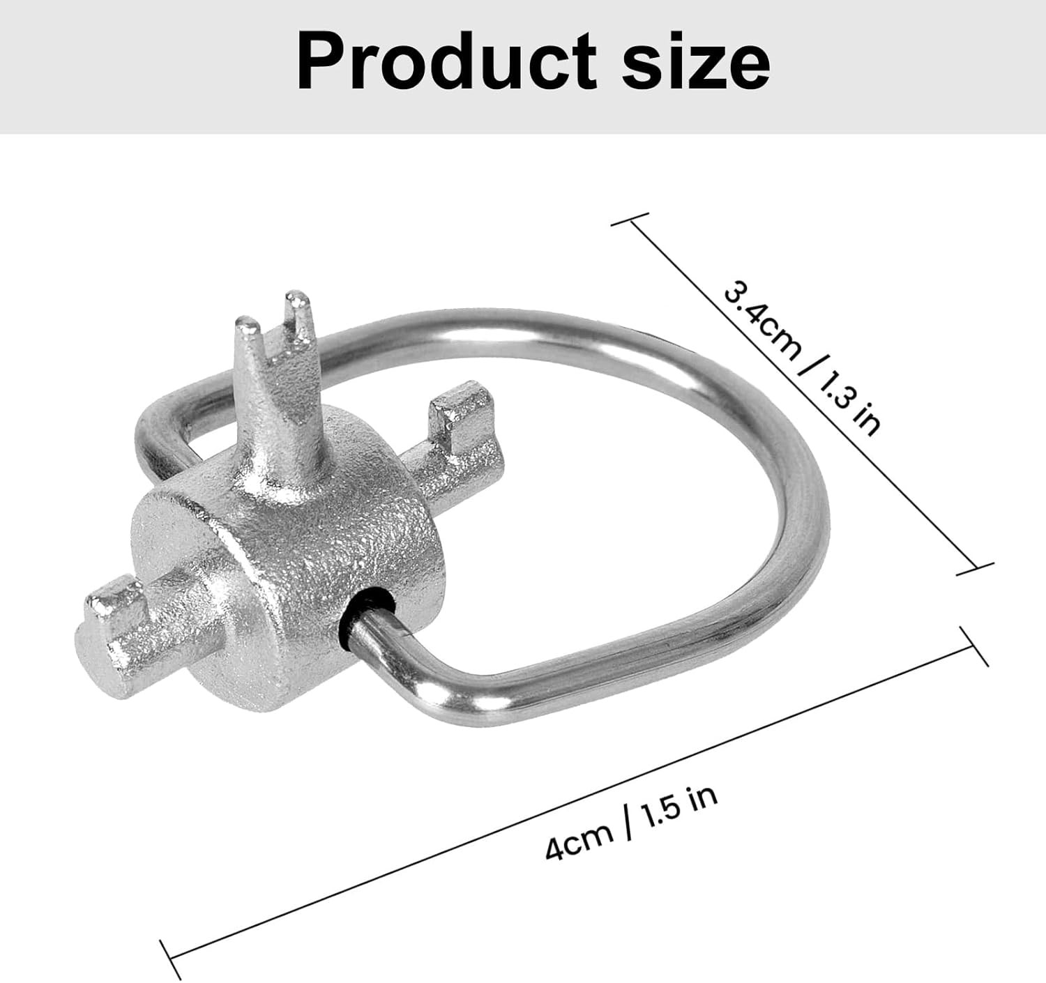 Tools, Universal Locking Cap Key for 410A and R22 Refrigerant, Tamper-Proof Mult