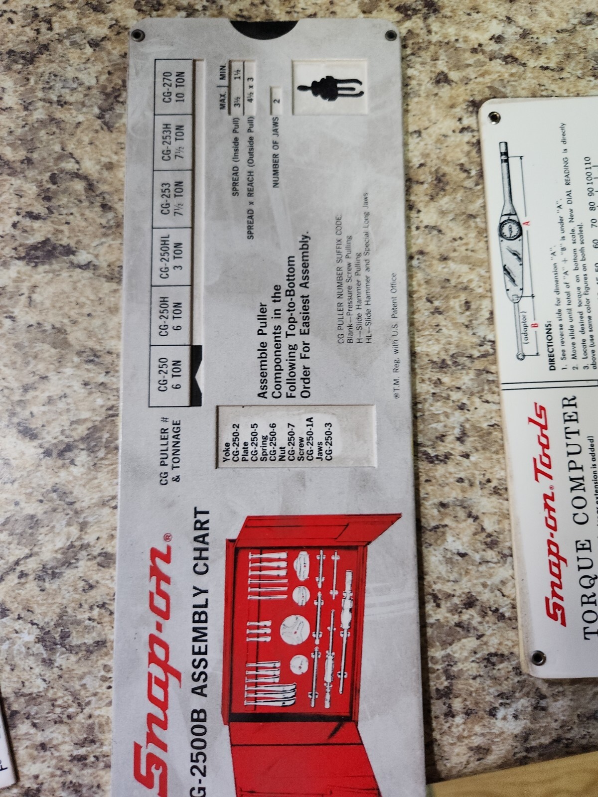 Snap On Metrics Made Easy, Assembly Chart, And Torque Computer