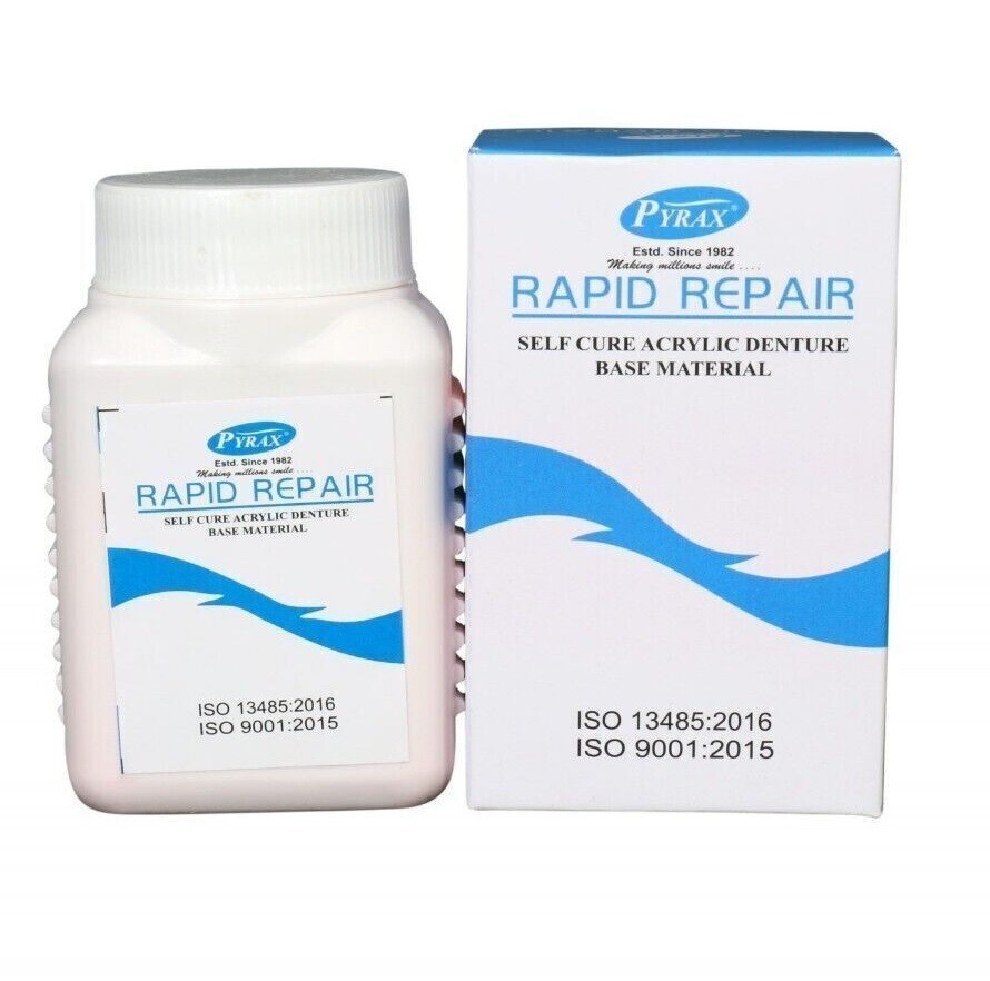 PYRAX Rapid Repair Self Cure Denture Base Powder