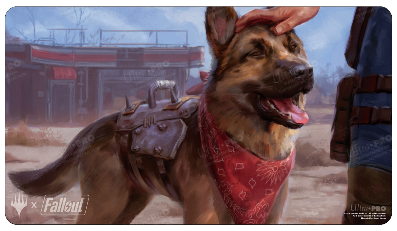 Fallout Dogmeat Ever Loyal Standard Premium Oversized Gaming Playmat Home Office