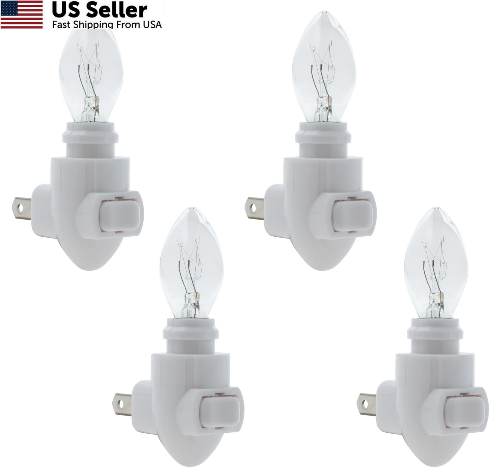 Projectpak Plug in Night Light Module Includes 4 Watt 1.125" x 2", White