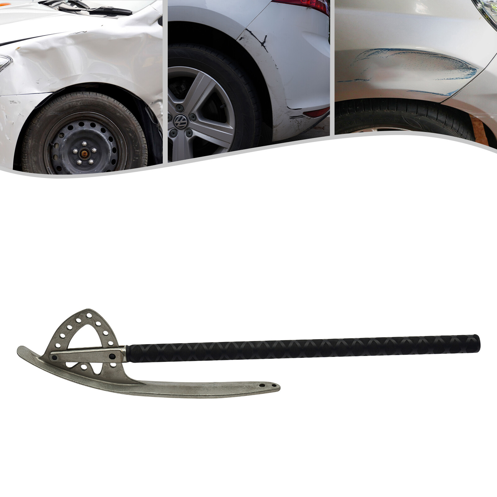 Car Fender Damage Repair Tools Auto Dent Removal Kit Angle Adjustable With Bag