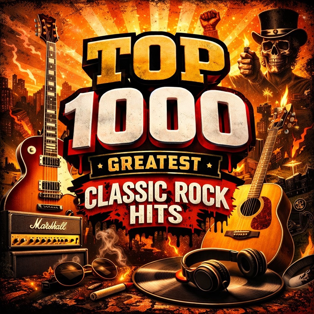 16Gb Usb Drive TOP 1000 GREATEST CLASSIC ROCK HITS