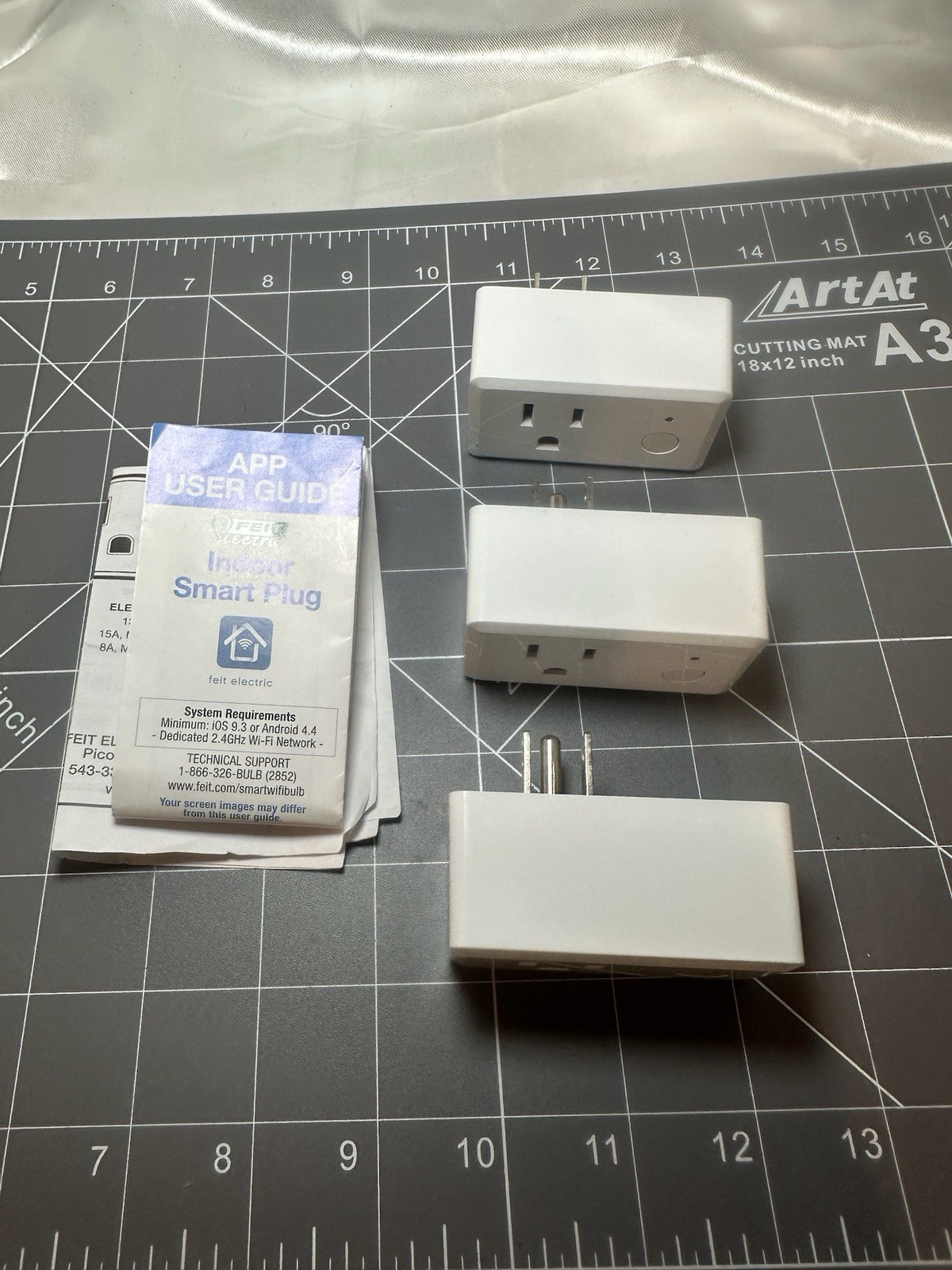 Lot Of 3! Feit Electric Wi-Fi Smart Plug, BPPLUG/WIFI/3