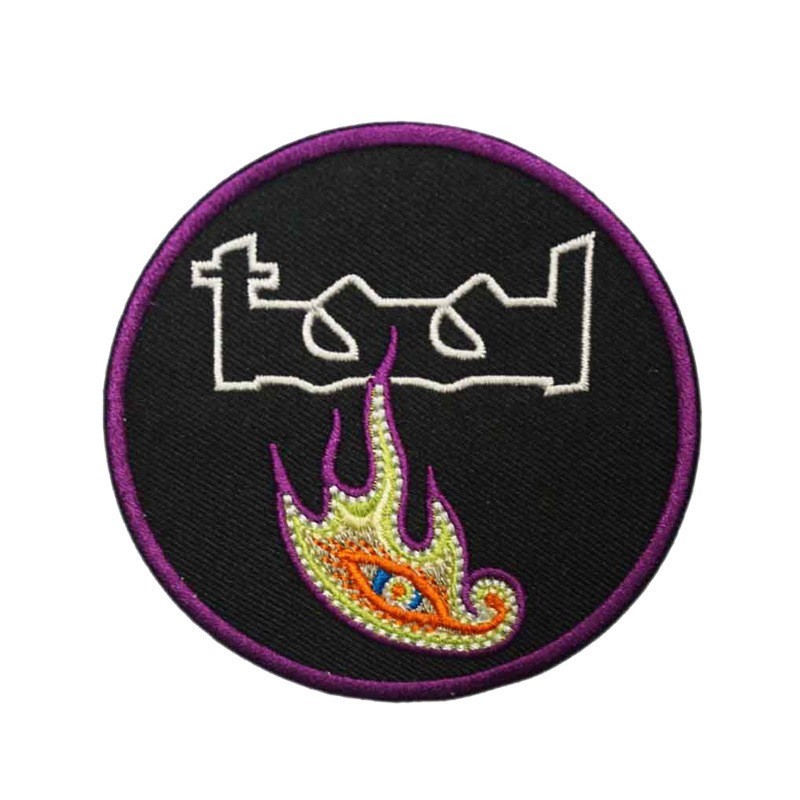Tool Band Embroidered Iron on Patch – Progressive Metal Rock Flame Eye Design