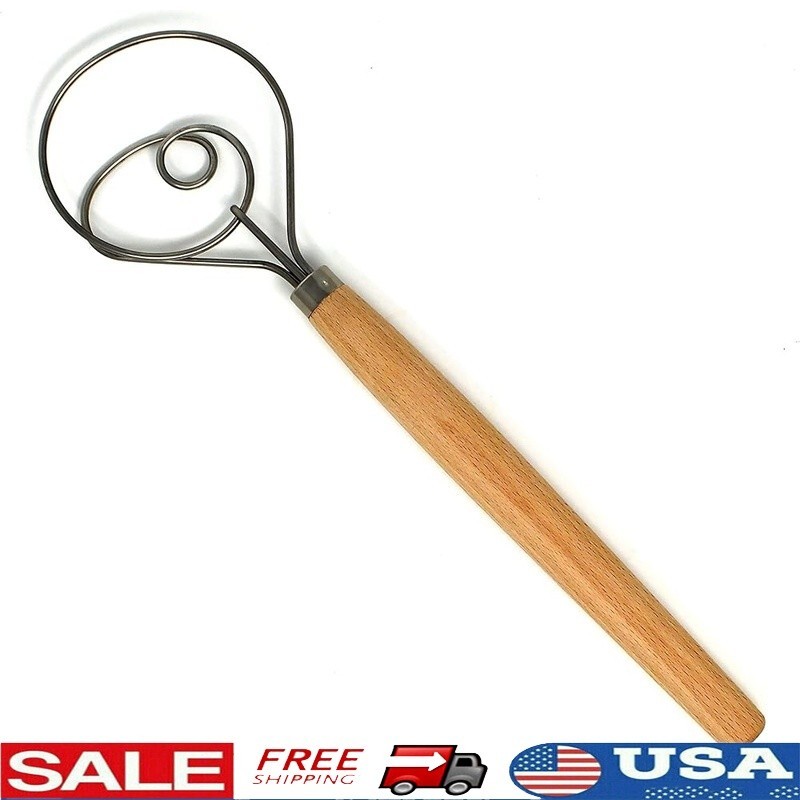 Dough Whisk Sourdough Pizza Muffins Pancakes Brownies Batter Mixing Tool New
