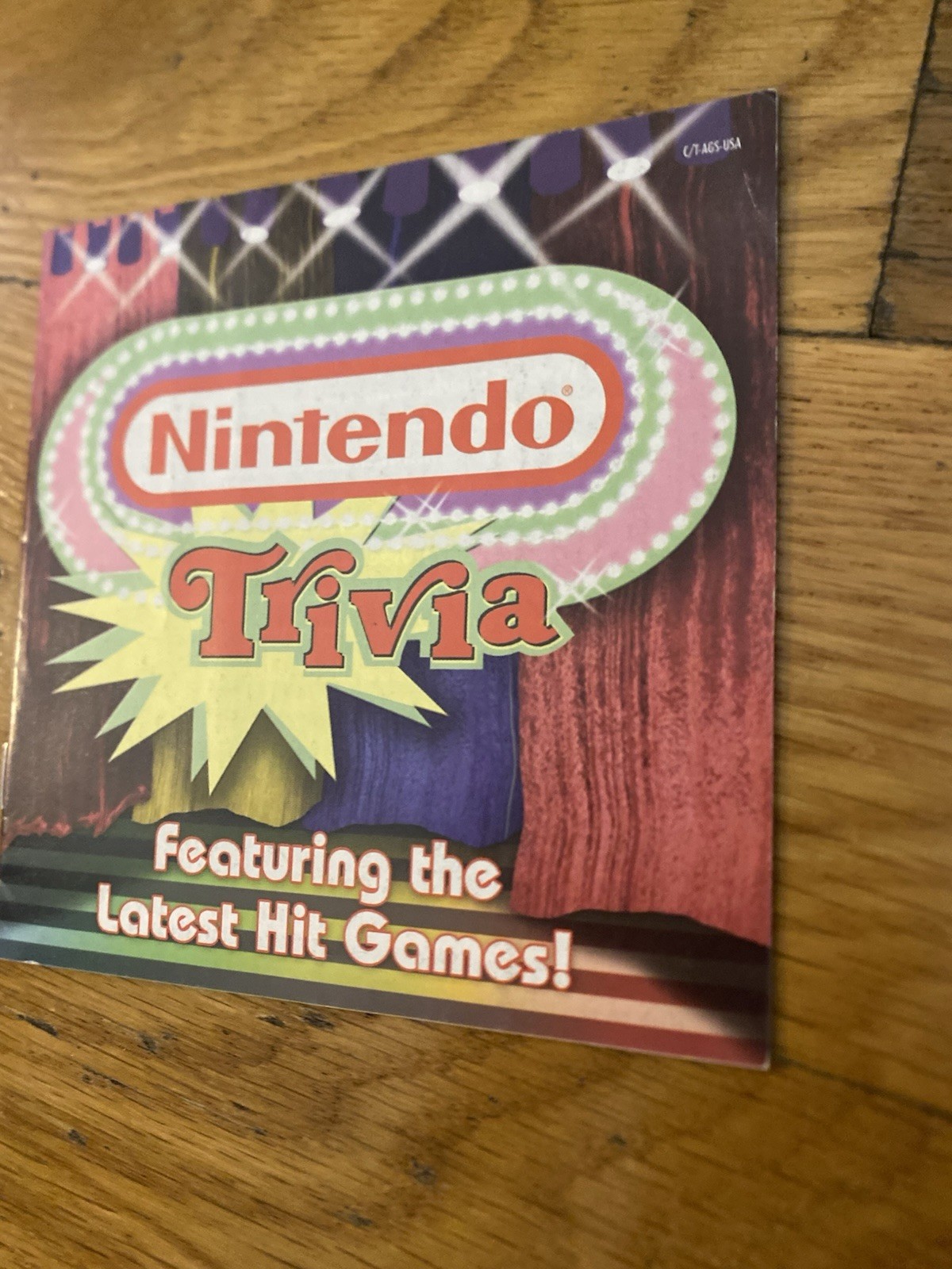 Trivia Advance C/T-AGS-USA Original Nintendo Gameboy Instruction Manual Only