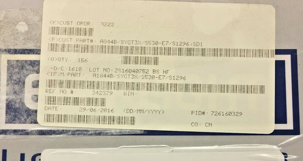 (76 PIECE LOT) A1844B/SYGT3X/S530-E7/S1296 573158-002-00 Y100000160 LED DISPLAY