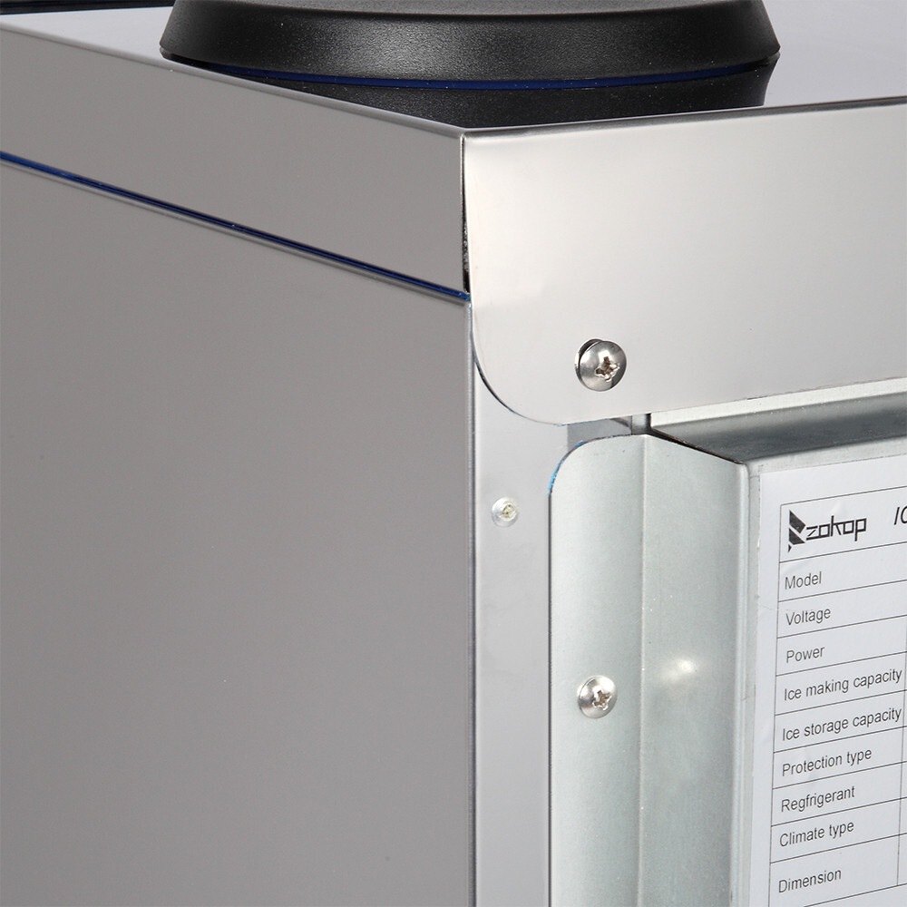 110lbs/24h Commercial Built-in Ice Maker Machine Display Ice Cube Machine 110V