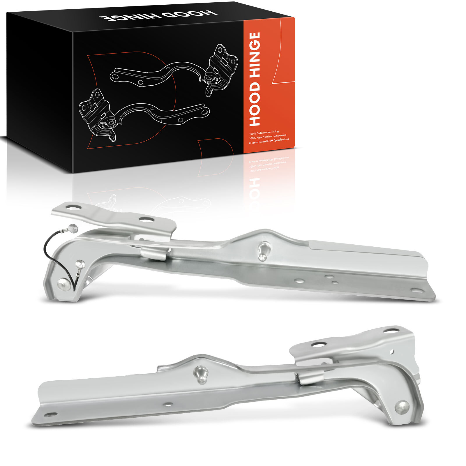 2x Front Left & Right Hood Hinge for Ford F-150 2009 2010 2011 2012 2013 2014
