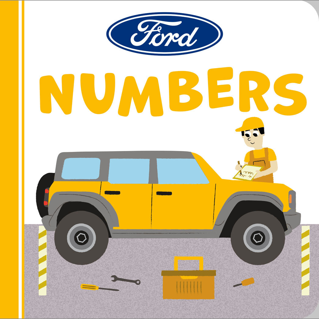 Ford: Numbers * Fun for the Kids! * Yellow Bronco * Ships Worldwide & FREE to US