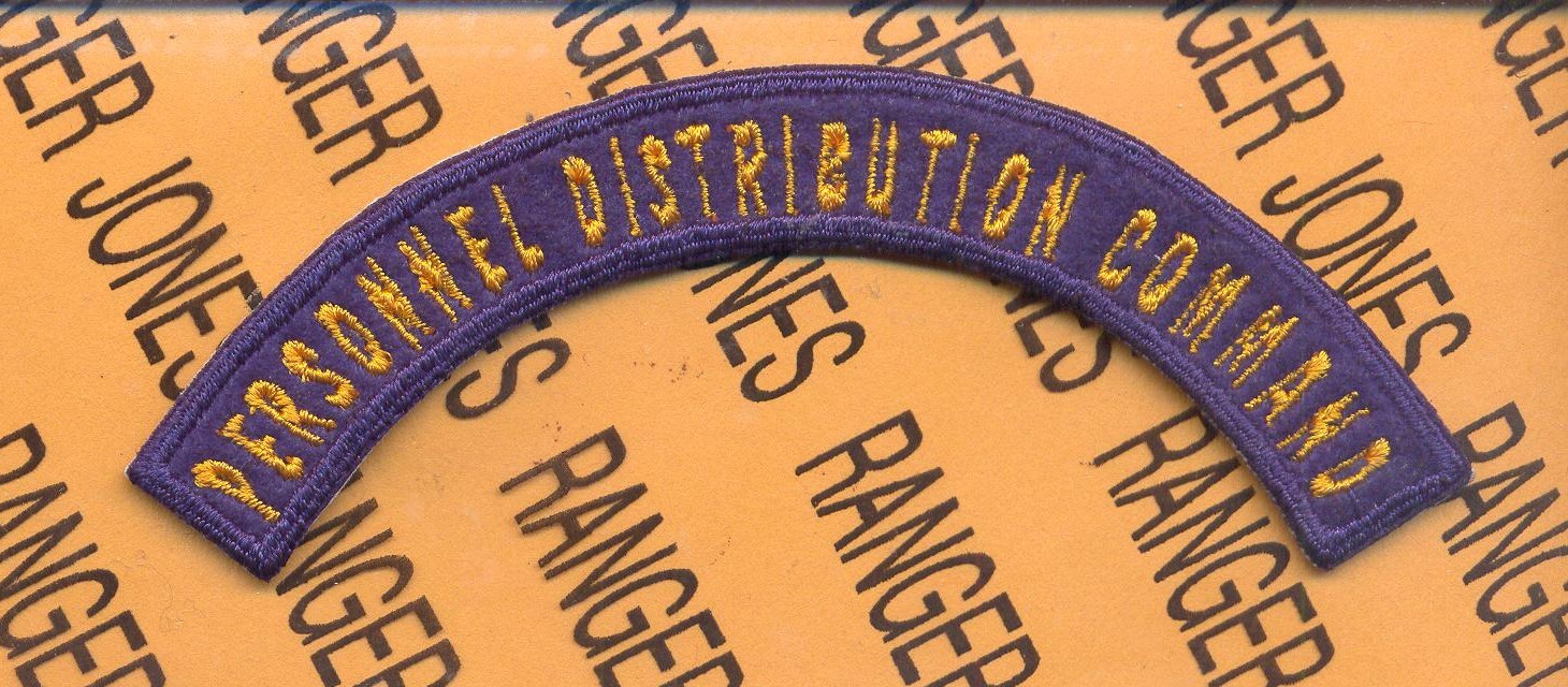 USAAF Army Air Force PERSONNEL DISTRIBUTION COMMAND PDC tab arc patch