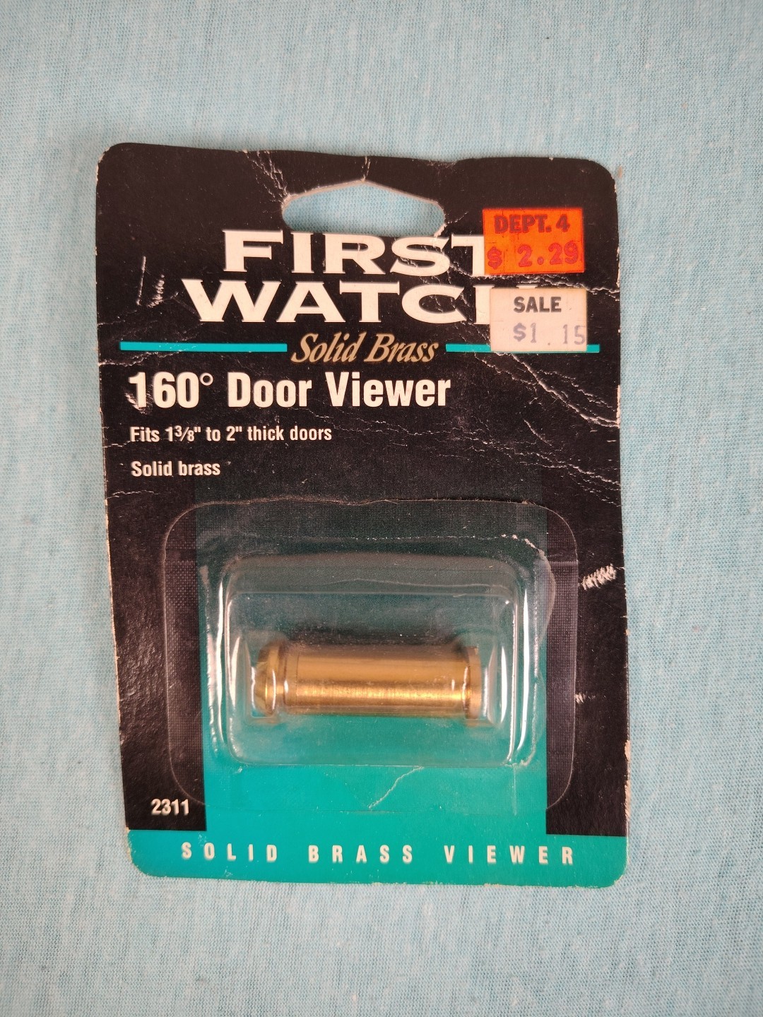 Vintage Door Viewer Peep Hole First Watch Solid Brass One Way 160 Degree - New