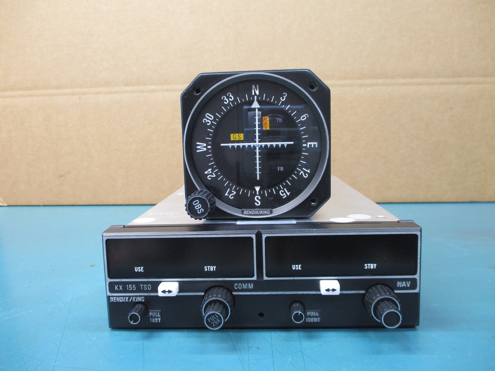 King KX 155 (069-1024-42) radio 14V & KI 204 (066-3034-02) indicator