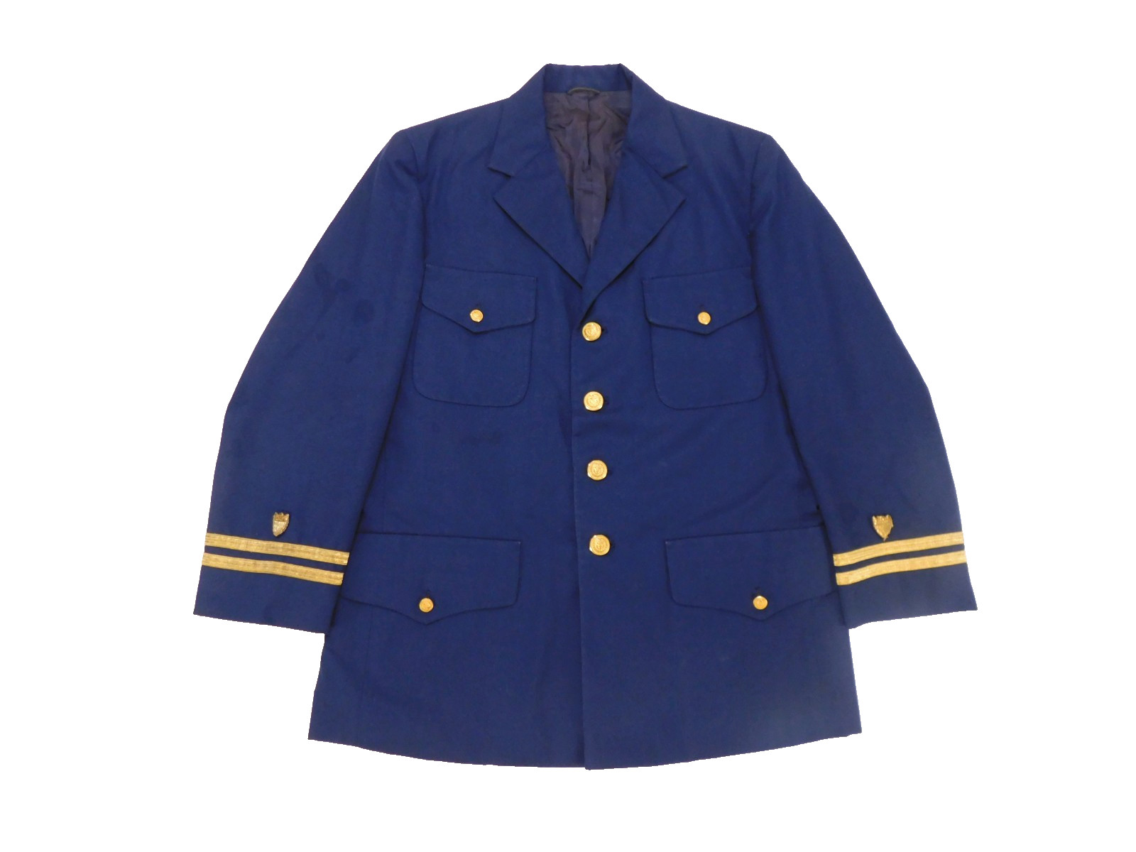 USCG Dress Blue Coat 42 Long Officer LT Service Uniform P/W Serge US Coast Guard