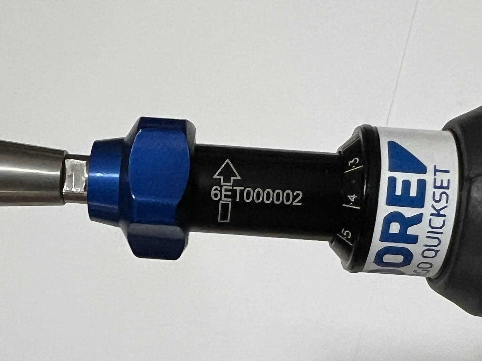 Gedore QSA12FH Hex Bit Adjustable Torque Screwdriver 2-12 In/Lb Box Paperwork