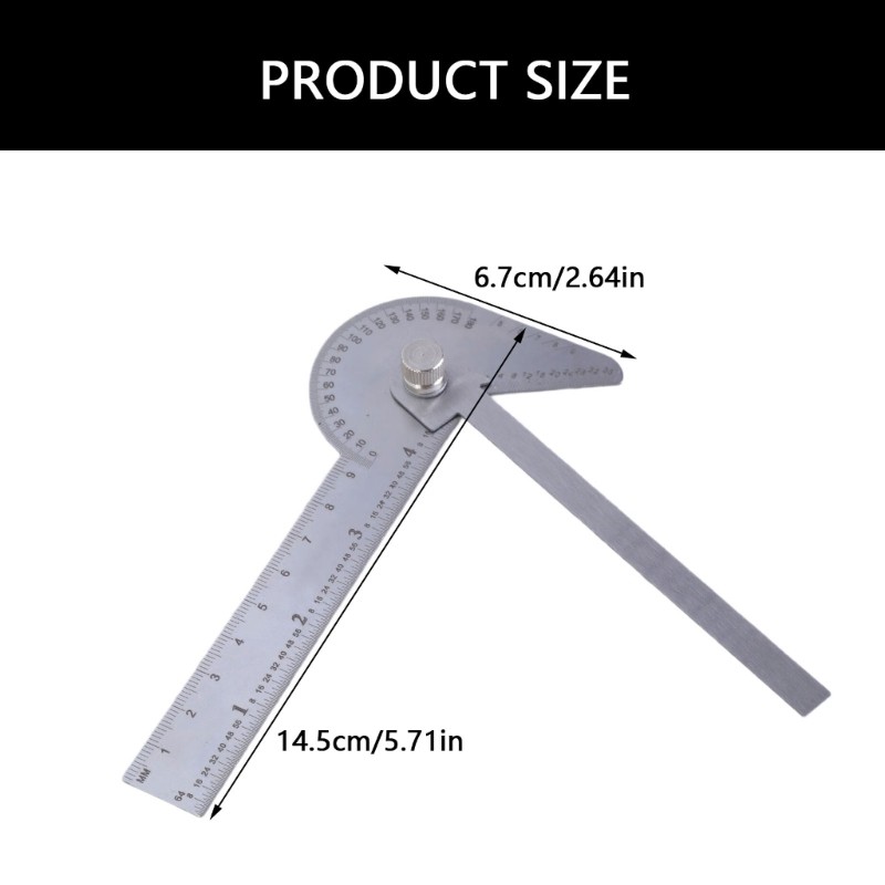 9cm 4 Inch Multipurpose Protractor Clear Scale for Accurate Angles Measurement