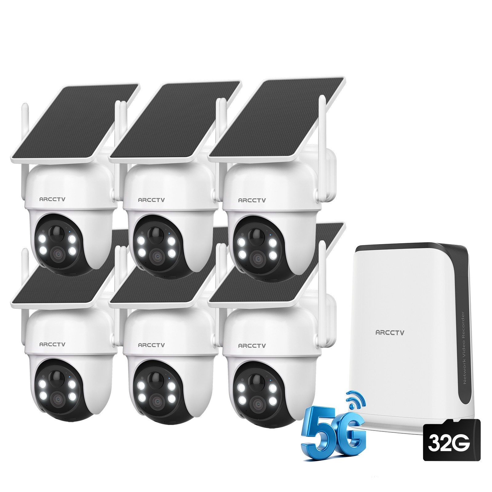 10CH 5MP NVR Wireless Security Camera System CCTV PTZ WiFi Camera Audio for Home