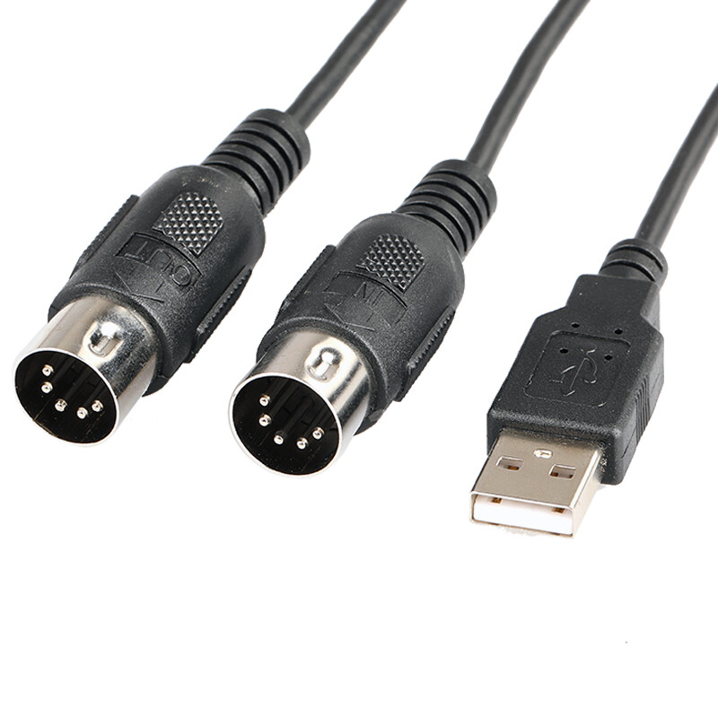 USB to MIDI Interface Adapter Lead Cord for Windows Mac Tablet Phone 2M