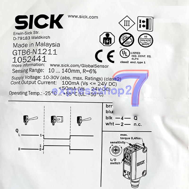 1PC SICK GTB6-N1211 1052441 Photoelectric Sensor New