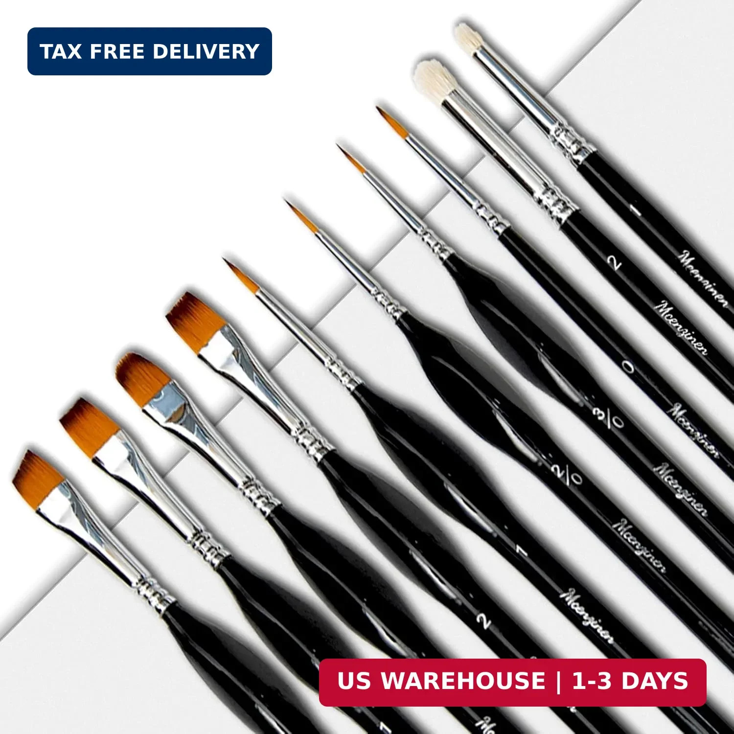 Detail Paint Brushes Set 10pcs Miniature Brushes for Fine Detailing, Acrylic,Mod