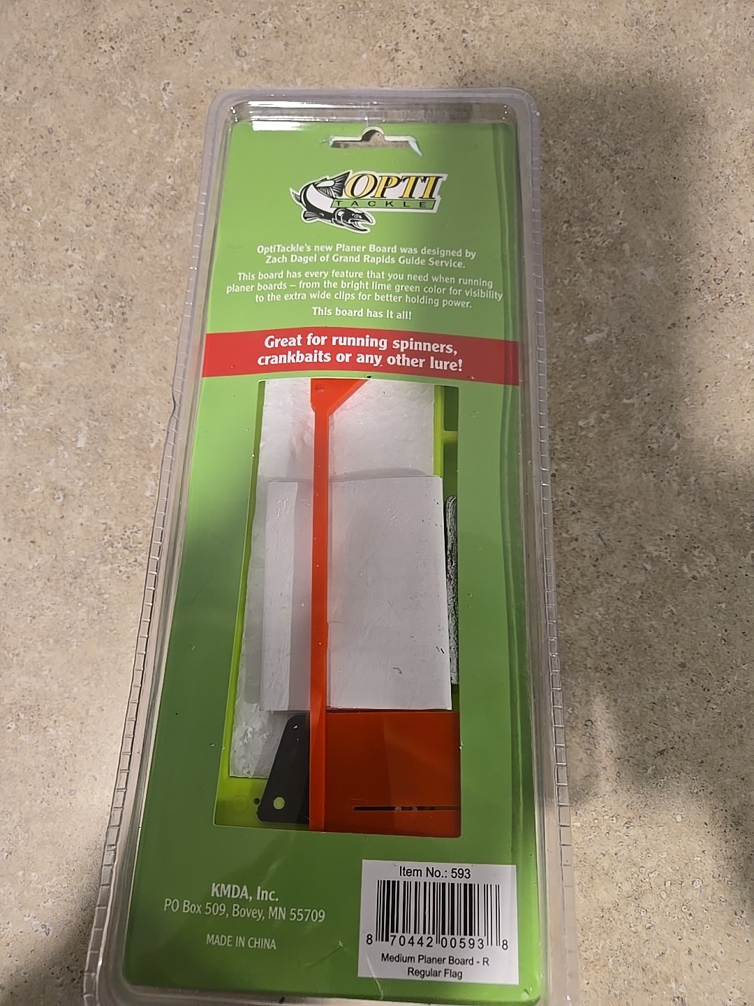 Opti Tackle Side Planer Board #593 Right