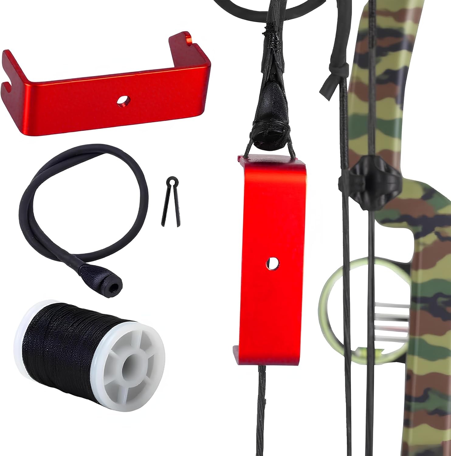 Archery Tubing 3/16 Peep Sight, Bow String Sight+Installation Tool Kit