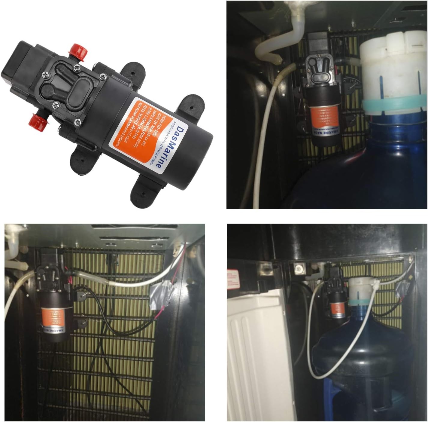 12V 35 PSI Water Pump Self Priming Pump Diaphragm High Pressure Pump for Boat