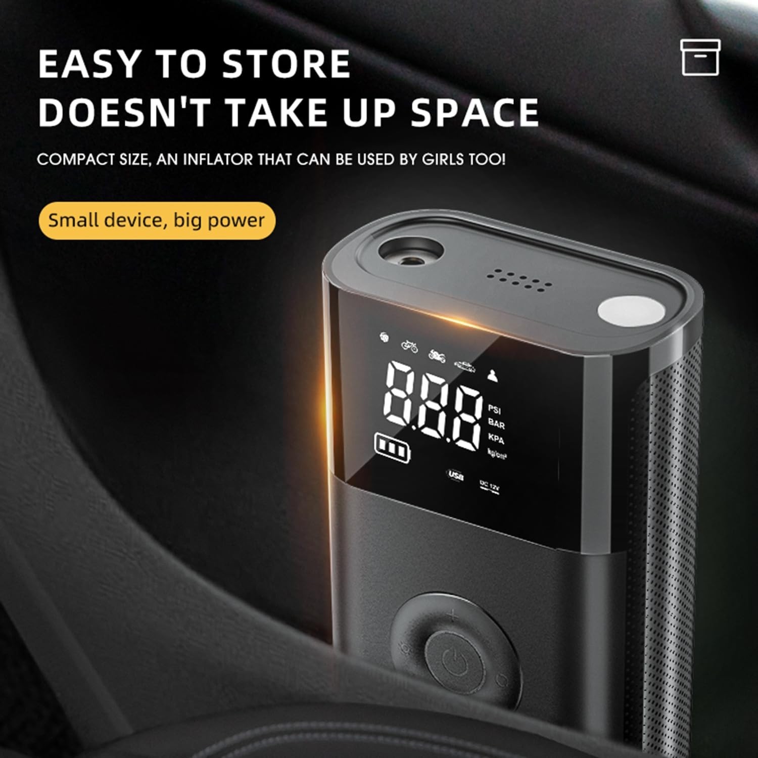 Tire Inflator Air Compressor for Tesla Model 3 Y X S, Cordless Portable Air P...