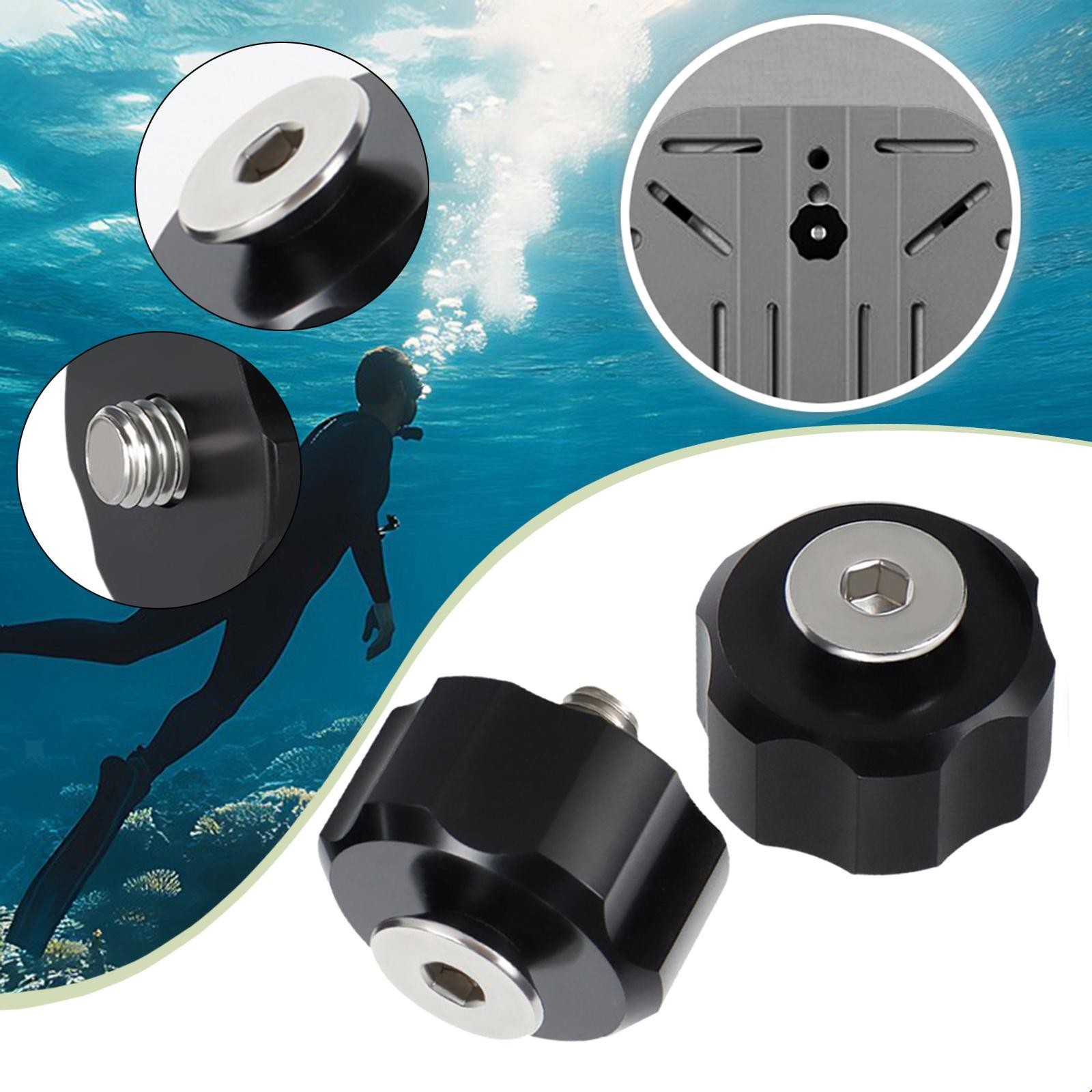 1 Pair Backplate Screws and Nuts Replacement M8 Fasteners Black Nut SS316