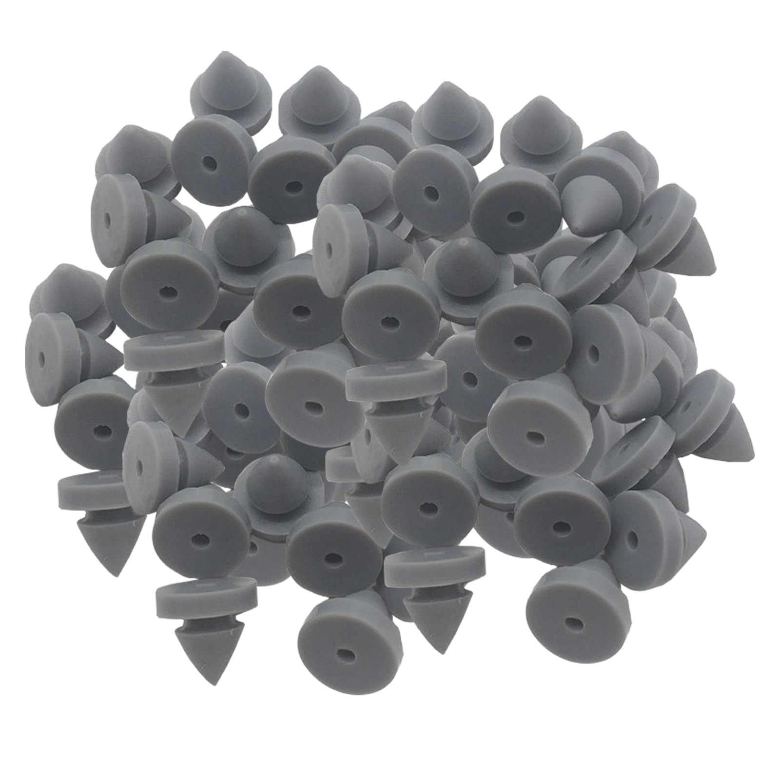 100 PCS Rubber Door Silencer Metal Anti Collision Heavy Duty 1/2 Inch Diameter