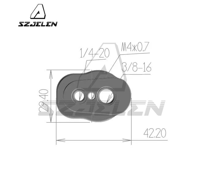 Mini Quick Release Plate System with 3/8 screws M3 for Camera Tripod,Gimbal