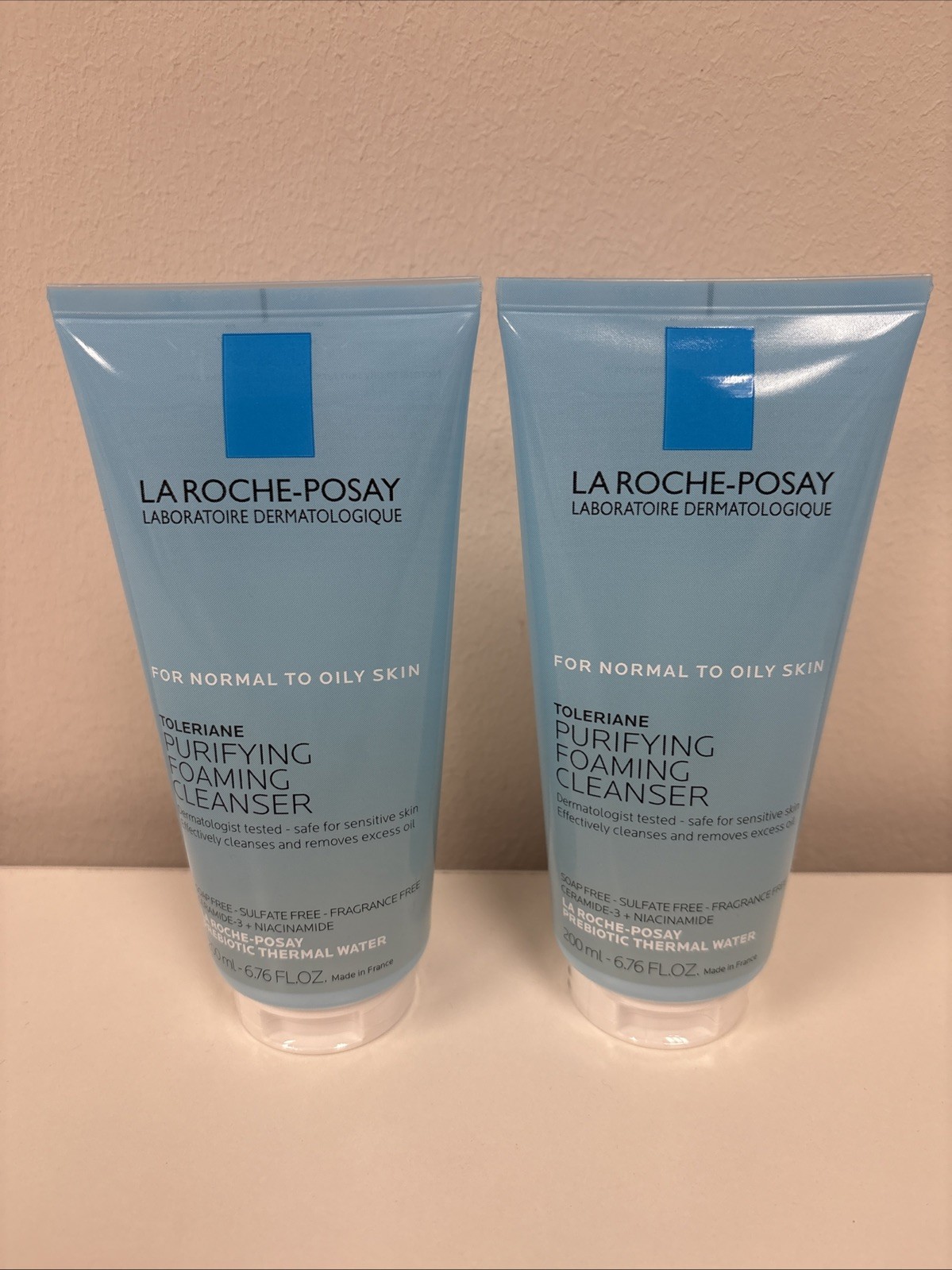 2 Pk La Roche-Posay Toleriane Purifying Foaming Facial Cleanser 6.76 oz B98-88